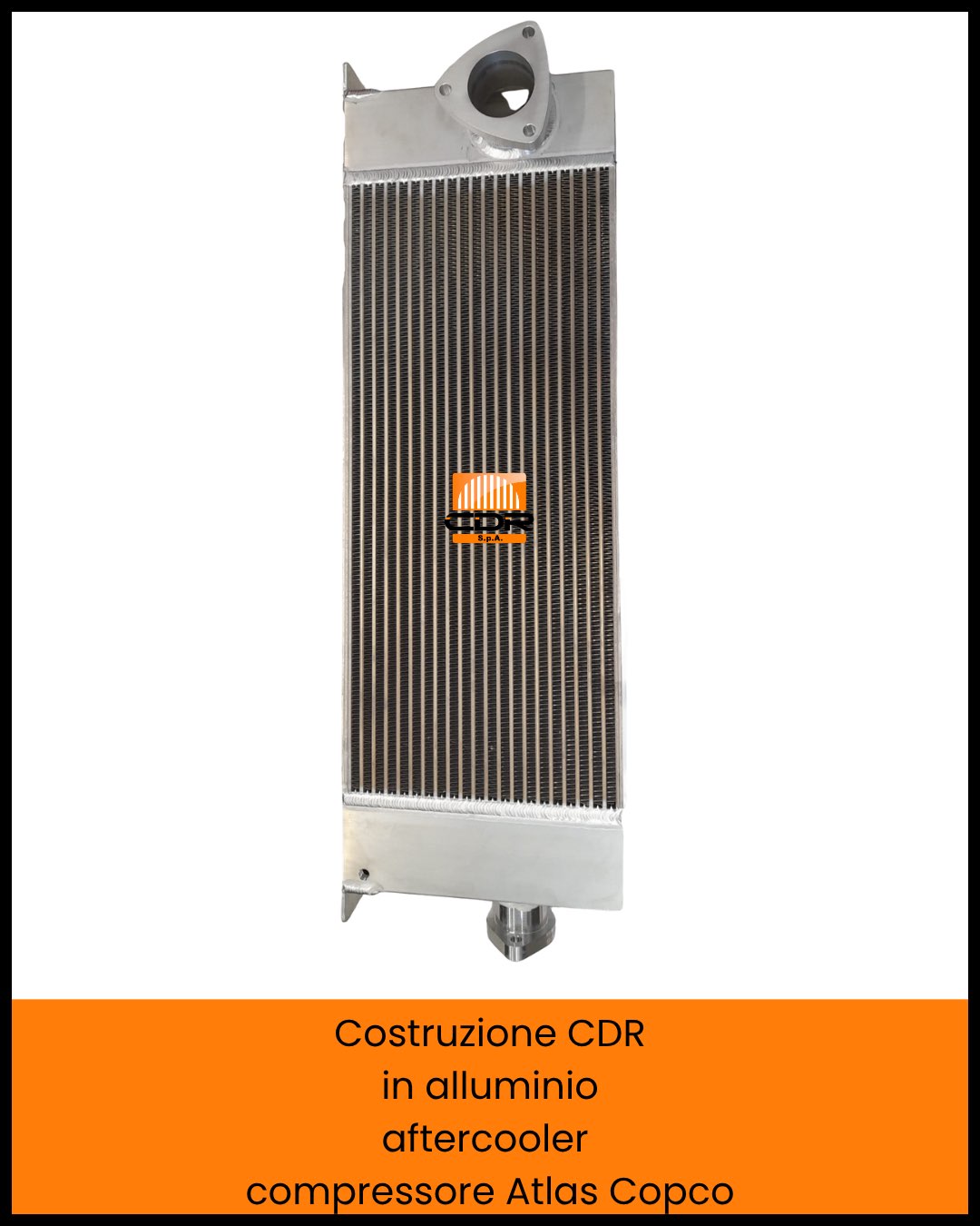 Costruzione CDR in alluminio aftercooler compressore Atlas Copco