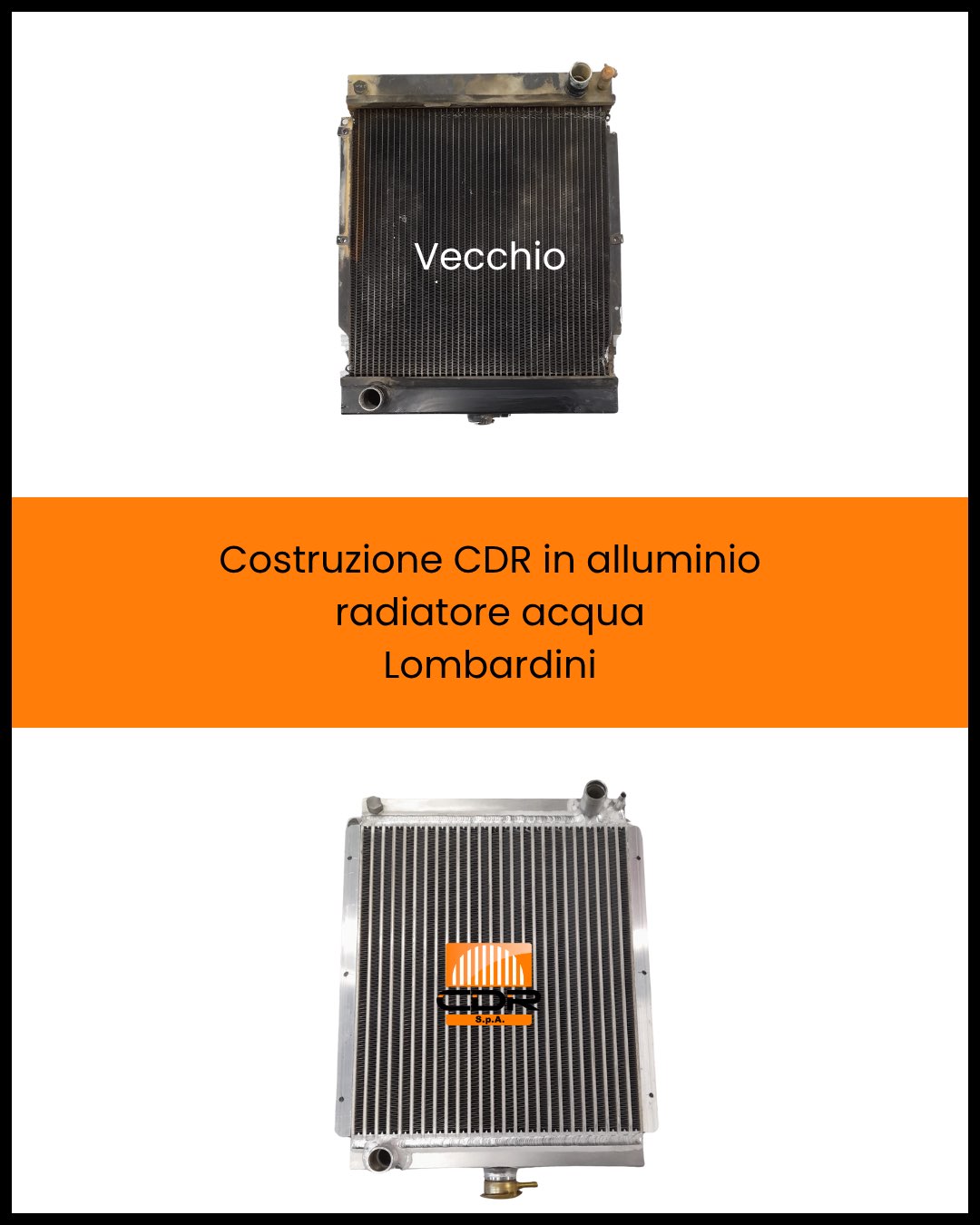 Costruzione CDR in alluminio radiatore acqua Lombardini