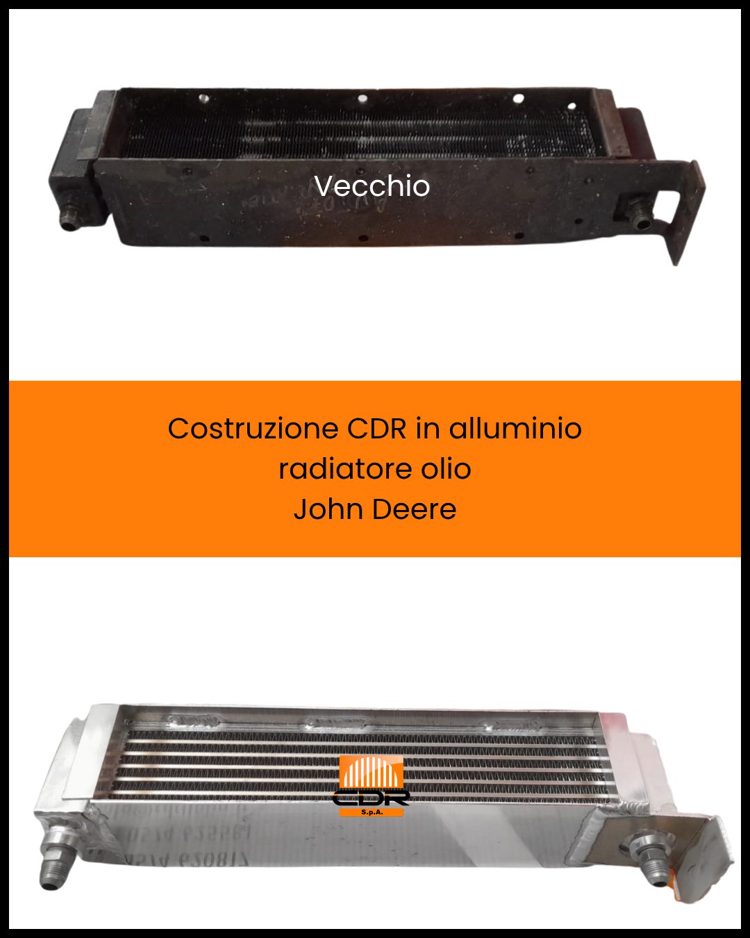 Costruzione CDR in alluminio radiatore olio John Deere