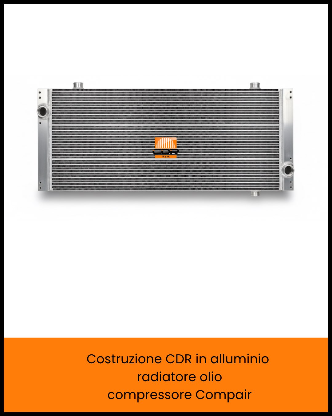 Costruzione CDR in alluminio radiatore olio compressore Compair