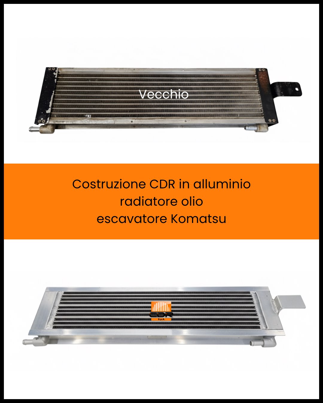 Costruzione CDR in alluminio radiatore olio escavatore Komatsu 1
