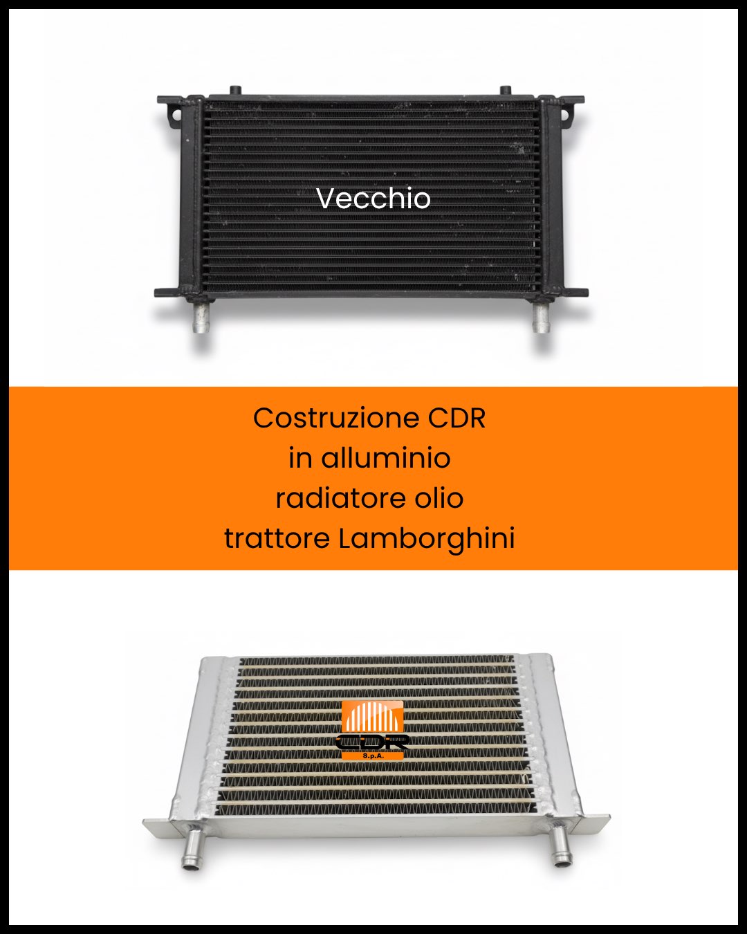 Costruzione CDR in alluminio radiatore olio trattore Lamborghini