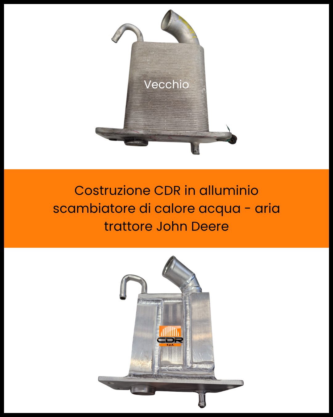 Costruzione CDR in alluminio scambiatore di calore acqua aria trattore John Deere