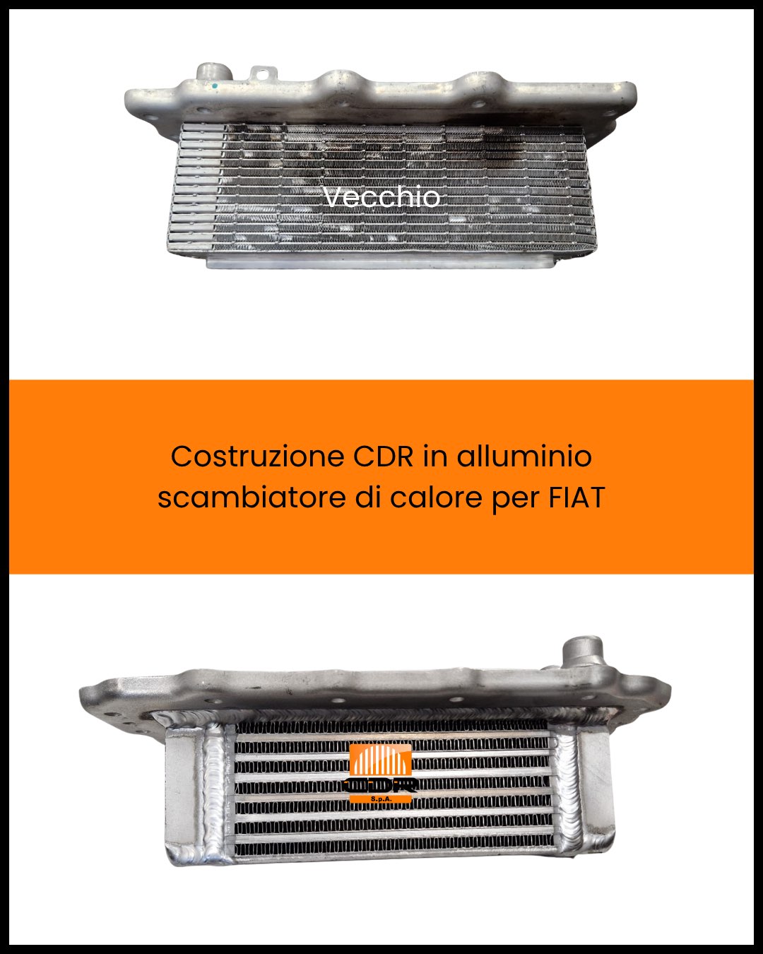 Costruzione CDR in alluminio scambiatore di calore per FIAT