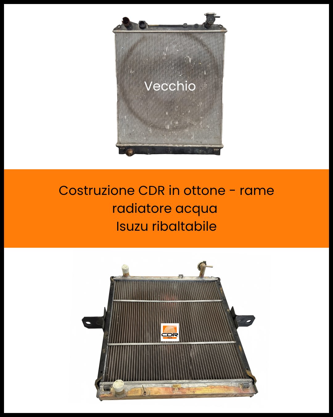Costruzione CDR in ottone rame radiatore acqua Isuzu ribaltabile