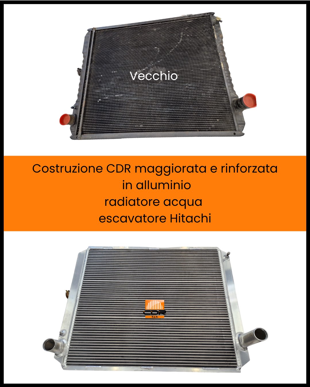 Costruzione CDR maggiorata e rinforzata in alluminio radiatore acqua escavatore Hitachi