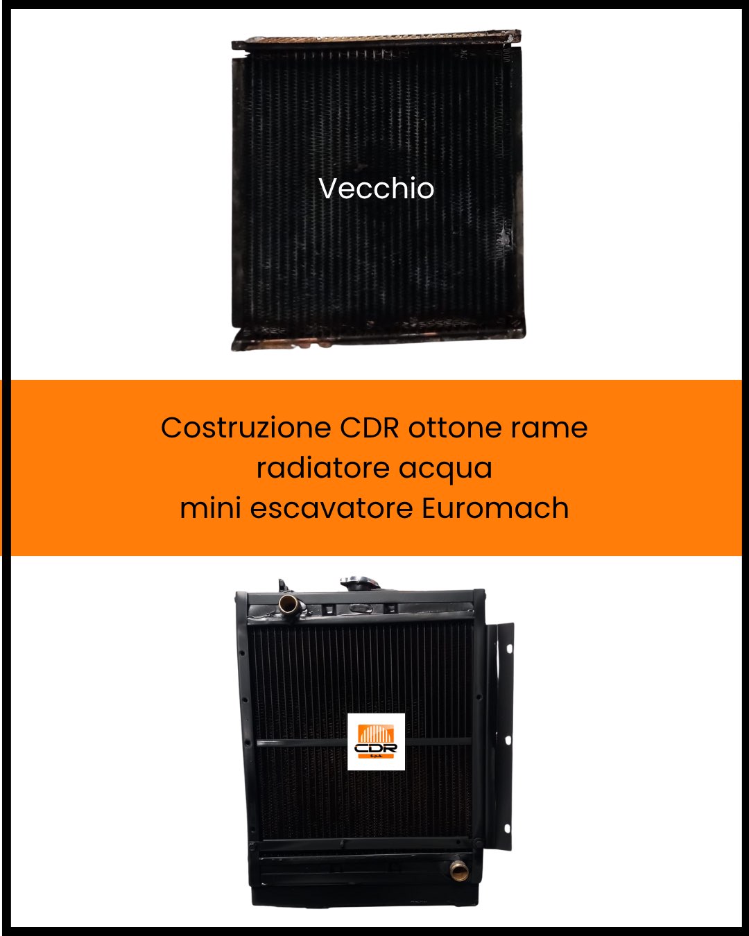 Costruzione CDR ottone rame radiatore acqua mini escavatore Euromach