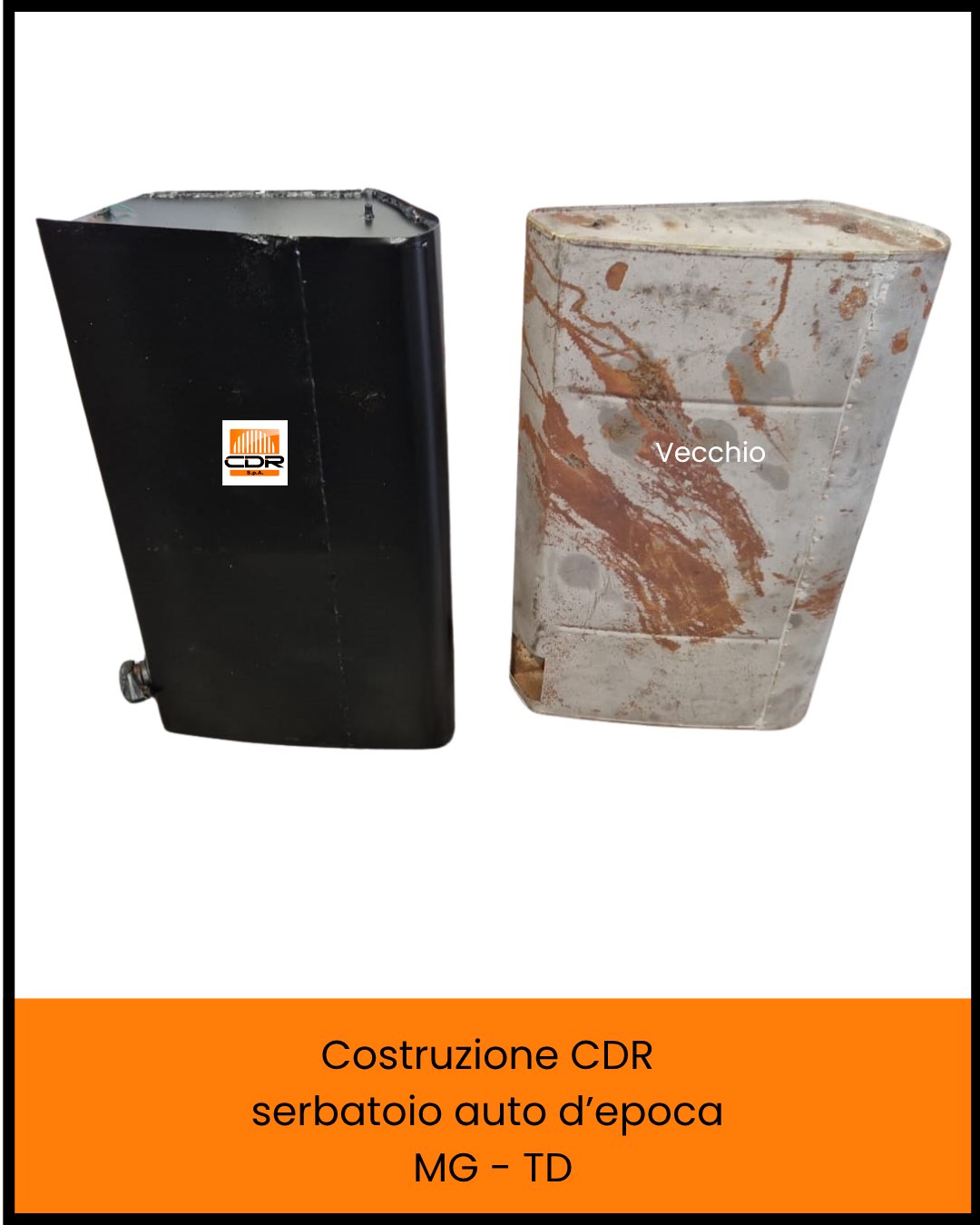 Costruzione CDR serbatoio auto depoca MG TD