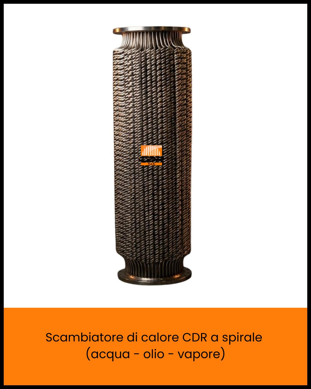 CDR Scambiatore di calore a spirale acqua olio vapore