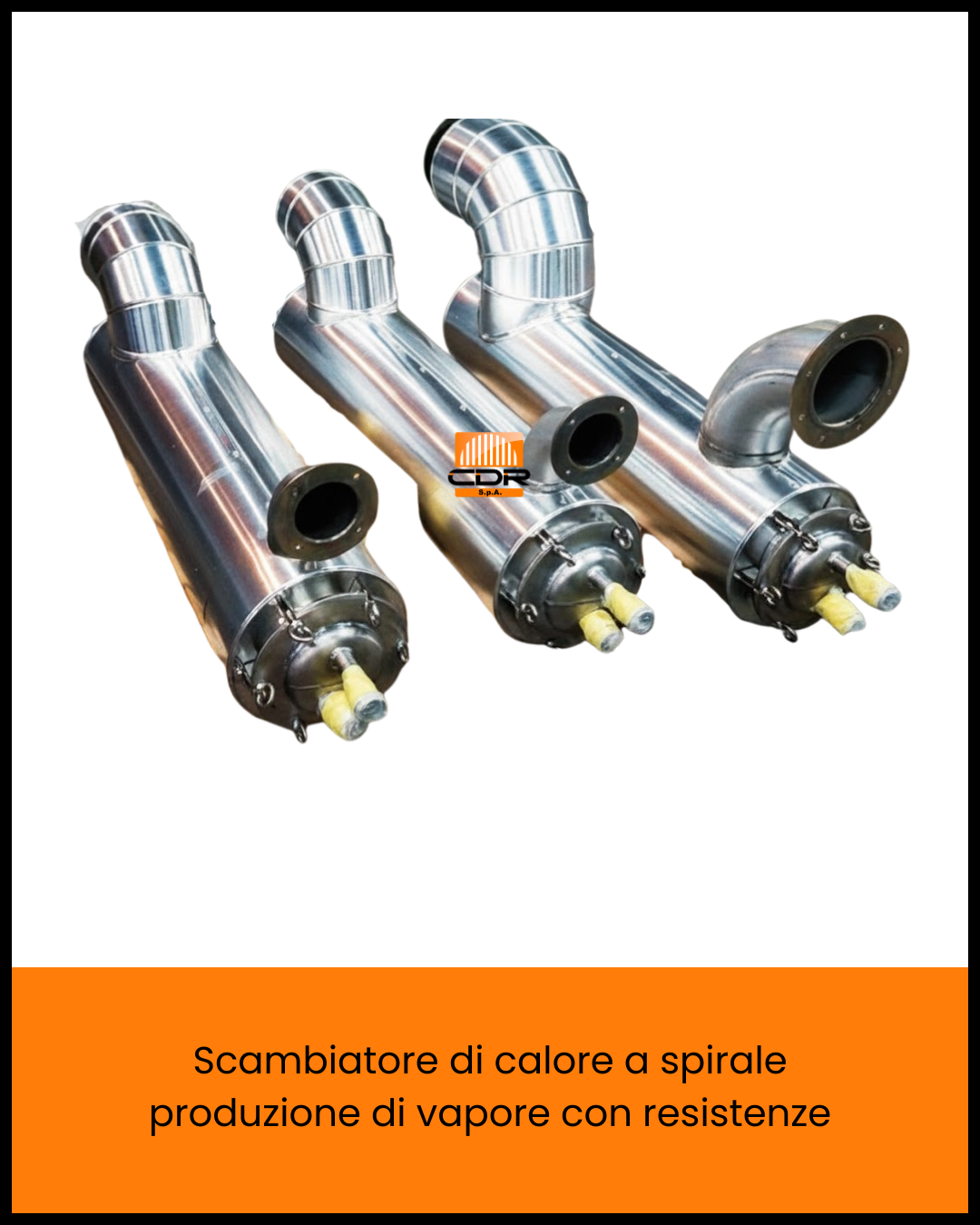 CDR Scambiatore di calore a spirale produzione di vapore con resistenze