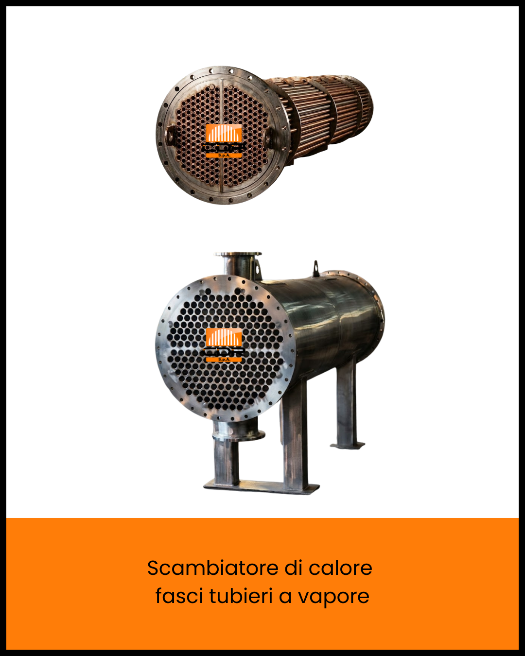 Scambiatore di calore fasci tubieri a vapore